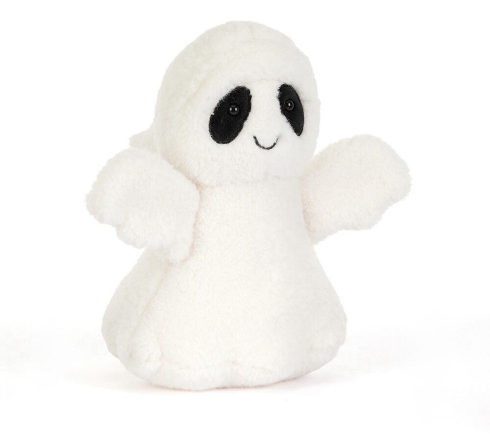 NWT! Authentic Jellycat Ghost Bob+Dust Bag Plush Toy Halloween ‘26~Fast Ship